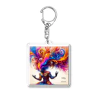 greenartのhappy ADHD Acrylic Key Chain