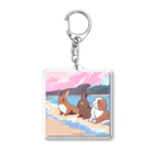 Chama's shopのビーチアニマル Acrylic Key Chain