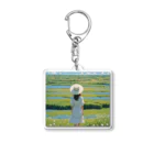 samenoa81の平原にたたずむ少女 Acrylic Key Chain