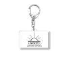 liberty0「リバティ・ゼロ」のliberty0(ホワイト) Acrylic Key Chain