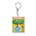 yoko-art-121のwelcome Acrylic Key Chain