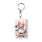 美少女学院の金髪美少女　七海ちゃん　制服 Acrylic Key Chain