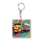 NeoPopGalleryのPOPARTtrain アクリルキーホルダー