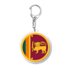 お絵かき屋さんのスリランカの国旗 Acrylic Key Chain