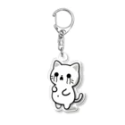 ゆるねこshopのお腹のでてる猫3 Acrylic Key Chain