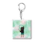 non’s styleの小さな絵描きさん Acrylic Key Chain