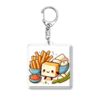 shalify53の揚げ豆腐ちゃん Acrylic Key Chain