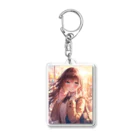 AQUAMETAVERSEの少女の恋思い　なでしこ1478 Acrylic Key Chain