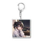 Honoka's online shopのHonoka with pajamas Acrylic Key Chain