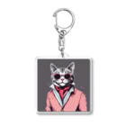 チャランコの部屋のダンディーねこさん Acrylic Key Chain