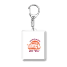 iijima mitsunoriのかわいいオールドカー Acrylic Key Chain