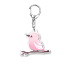 mikankanのピンクの小鳥ちゃん Acrylic Key Chain