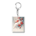 AQUAMETAVERSEの花の空間の中の美女　なでしこ1478 Acrylic Key Chain