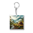 丸山晩霞オリジナルグッツの丸山晩霞近代画像グッズ1 Acrylic Key Chain