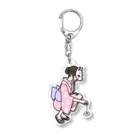 QROOVYの線香花火　浴衣女子 Acrylic Key Chain