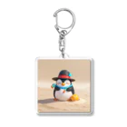 ganeshaのおもちゃの砂を使ったかわいいペンギン Acrylic Key Chain