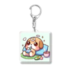 りのショップの癒されるゆるカワ犬グッズ Acrylic Key Chain