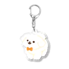 7kuma工房のマルチーズ Acrylic Key Chain