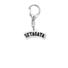 せたが屋さんの世田谷Tシャツ　ブラックロゴ(setagaya item) Acrylic Key Chain