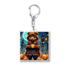 noBuのハロウィンのコスチュームを着ている熊 Acrylic Key Chain