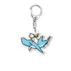 QROOVYのシュモクザメさんとシロクマくん（文字無し） Acrylic Key Chain