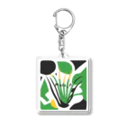 Mana AのカラフルTillandsia Acrylic Key Chain