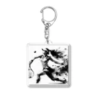 I-Shwのテニス 水墨画 Acrylic Key Chain