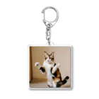 shadowshadowの三毛猫 Acrylic Key Chain