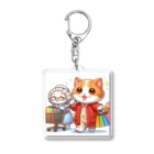 アミュペンのかわいい猫ちゃんと一緒にお買い物🐱💼  Acrylic Key Chain