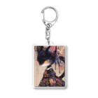 夏の朝の子猫のお嬢さん Acrylic Key Chain