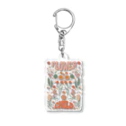 NatureDesignStoreのフラワーチルドレン フラワー Acrylic Key Chain