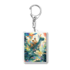 AQUAMETAVERSEの恐竜とジヤングル探検　なでしこ1478 Acrylic Key Chain