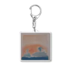 わくわく海の雑貨屋のやさしいクジラの親子 Acrylic Key Chain