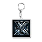 亀蘭タマムシのThe "X" when it comes to rockets. Acrylic Key Chain