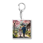 cwiwaの老夫婦 Acrylic Key Chain