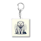 caa11052の穏やかな犬 Acrylic Key Chain