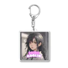 プリンゴブリンのボサボサの髪の毛子さん Acrylic Key Chain