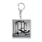 muscle_0419の自宅トレーニング室 Acrylic Key Chain