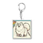 caa11052の絵を描きたいワンチャン Acrylic Key Chain