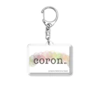 coron.のcoron.ショップブランドマーク アクリルキーホルダー