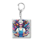 shiro_cafeの近未来美容師 Acrylic Key Chain