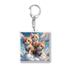 HIROICの雲猫 Acrylic Key Chain