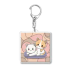 癒しの部屋🐾໒꒱の仲良しニャンコ🐈🐾 Acrylic Key Chain