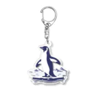 Green__teaのペンギンと氷山 Acrylic Key Chain