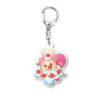 さちあきのおみせのローズケーキハリネズミ Acrylic Key Chain