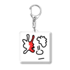 REEANAKのうさぎりんご　<An apple bunny > Acrylic Key Chain