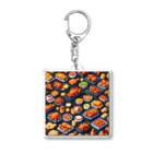 ドット絵賢者のドット絵シリーズ９チキン祭りゴージャスver. Acrylic Key Chain