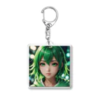 実写＆アニメ 美少女専門ショップの可愛らしいアニメキャラクターが描かれた美少女イラスト Acrylic Key Chain