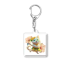 にこにこ絵本のフラダンスねこ Acrylic Key Chain