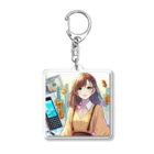 おっちゃんストアの美女投資家 Acrylic Key Chain